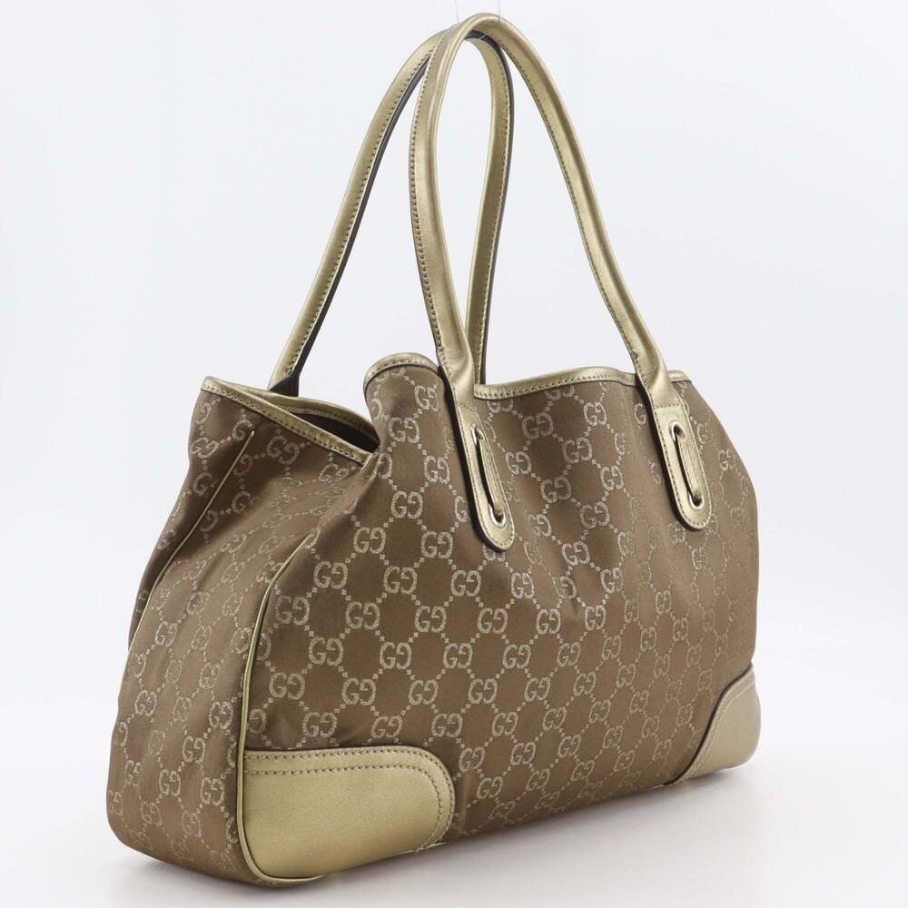 GUCCI Gold Canvas Tote Bag - Picture 3 of 16